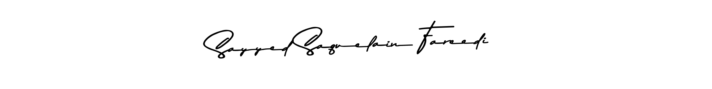 Make a beautiful signature design for name Sayyed Saquelain Fareedi. Use this online signature maker to create a handwritten signature for free. Sayyed Saquelain Fareedi signature style 9 images and pictures png