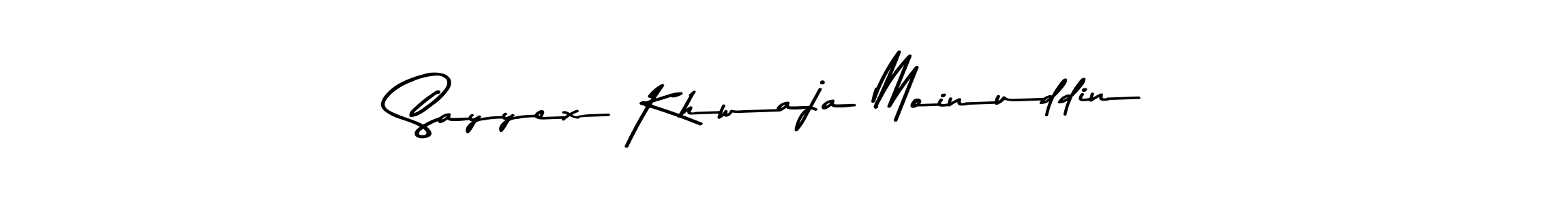 The best way (Asem Kandis PERSONAL USE) to make a short signature is to pick only two or three words in your name. The name Sayyex Khwaja Moinuddin include a total of six letters. For converting this name. Sayyex Khwaja Moinuddin signature style 9 images and pictures png