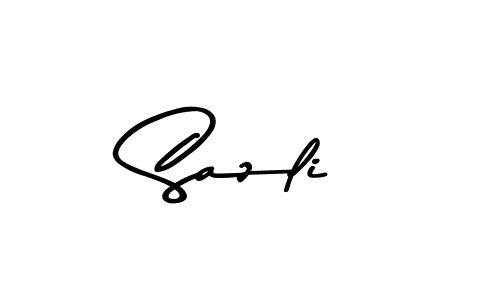 You can use this online signature creator to create a handwritten signature for the name Sazli. This is the best online autograph maker. Sazli signature style 9 images and pictures png