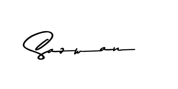 Use a signature maker to create a handwritten signature online. With this signature software, you can design (Asem Kandis PERSONAL USE) your own signature for name Sazwan. Sazwan signature style 9 images and pictures png