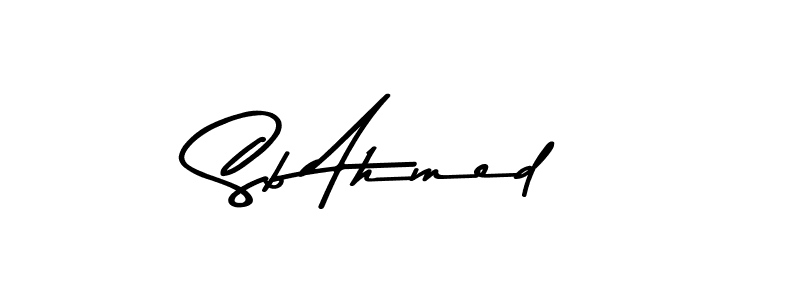 Also You can easily find your signature by using the search form. We will create Sb Ahmed name handwritten signature images for you free of cost using Asem Kandis PERSONAL USE sign style. Sb Ahmed signature style 9 images and pictures png