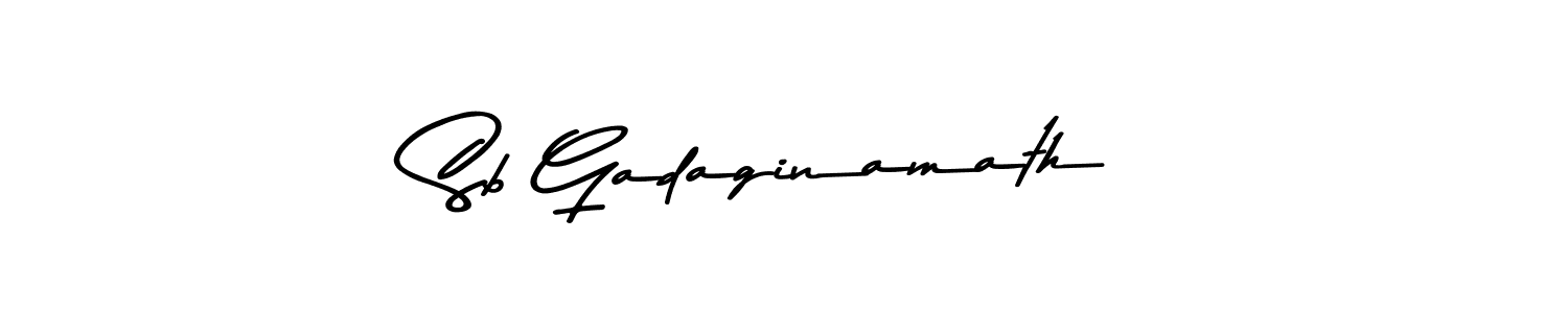 You should practise on your own different ways (Asem Kandis PERSONAL USE) to write your name (Sb Gadaginamath) in signature. don't let someone else do it for you. Sb Gadaginamath signature style 9 images and pictures png