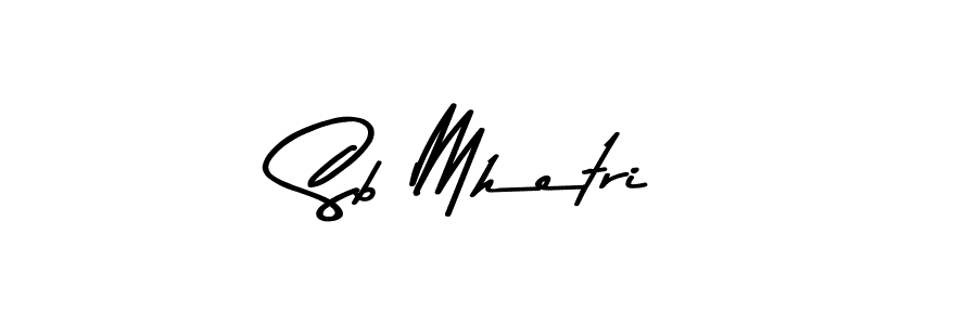 How to make Sb Mhetri signature? Asem Kandis PERSONAL USE is a professional autograph style. Create handwritten signature for Sb Mhetri name. Sb Mhetri signature style 9 images and pictures png