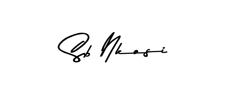 Sb Nkosi stylish signature style. Best Handwritten Sign (Asem Kandis PERSONAL USE) for my name. Handwritten Signature Collection Ideas for my name Sb Nkosi. Sb Nkosi signature style 9 images and pictures png