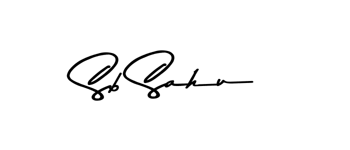 How to make Sb Sahu name signature. Use Asem Kandis PERSONAL USE style for creating short signs online. This is the latest handwritten sign. Sb Sahu signature style 9 images and pictures png
