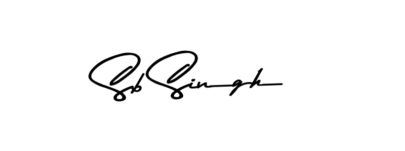 Design your own signature with our free online signature maker. With this signature software, you can create a handwritten (Asem Kandis PERSONAL USE) signature for name Sb Singh. Sb Singh signature style 9 images and pictures png