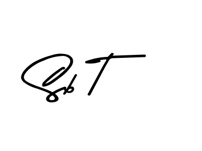 How to make Sb T name signature. Use Asem Kandis PERSONAL USE style for creating short signs online. This is the latest handwritten sign. Sb T signature style 9 images and pictures png