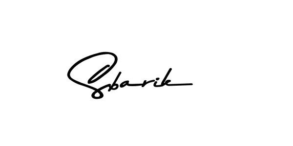 Make a beautiful signature design for name Sbarik. With this signature (Asem Kandis PERSONAL USE) style, you can create a handwritten signature for free. Sbarik signature style 9 images and pictures png