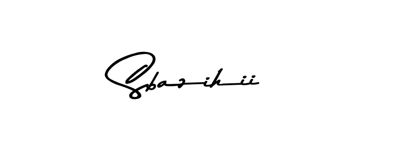 Create a beautiful signature design for name Sbazihii. With this signature (Asem Kandis PERSONAL USE) fonts, you can make a handwritten signature for free. Sbazihii signature style 9 images and pictures png