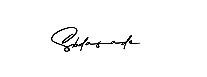 Create a beautiful signature design for name Sbdasade. With this signature (Asem Kandis PERSONAL USE) fonts, you can make a handwritten signature for free. Sbdasade signature style 9 images and pictures png