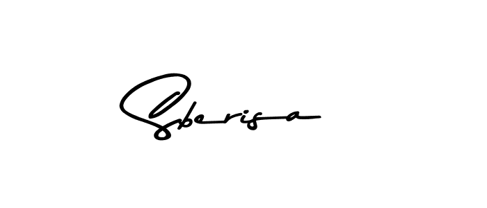 Create a beautiful signature design for name Sberisa. With this signature (Asem Kandis PERSONAL USE) fonts, you can make a handwritten signature for free. Sberisa signature style 9 images and pictures png