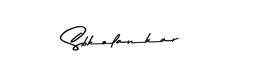 The best way (Asem Kandis PERSONAL USE) to make a short signature is to pick only two or three words in your name. The name Sbholankar include a total of six letters. For converting this name. Sbholankar signature style 9 images and pictures png