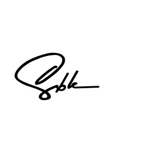 Sbk stylish signature style. Best Handwritten Sign (Asem Kandis PERSONAL USE) for my name. Handwritten Signature Collection Ideas for my name Sbk. Sbk signature style 9 images and pictures png