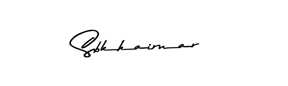 How to make Sbkhairnar signature? Asem Kandis PERSONAL USE is a professional autograph style. Create handwritten signature for Sbkhairnar name. Sbkhairnar signature style 9 images and pictures png