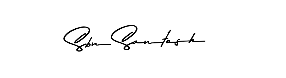 Similarly Asem Kandis PERSONAL USE is the best handwritten signature design. Signature creator online .You can use it as an online autograph creator for name Sbn Santosh. Sbn Santosh signature style 9 images and pictures png