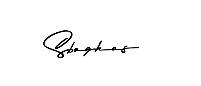 How to make Sboghos signature? Asem Kandis PERSONAL USE is a professional autograph style. Create handwritten signature for Sboghos name. Sboghos signature style 9 images and pictures png
