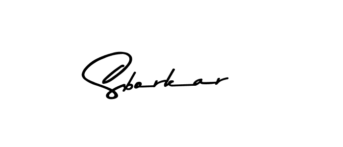 How to Draw Sborkar signature style? Asem Kandis PERSONAL USE is a latest design signature styles for name Sborkar. Sborkar signature style 9 images and pictures png