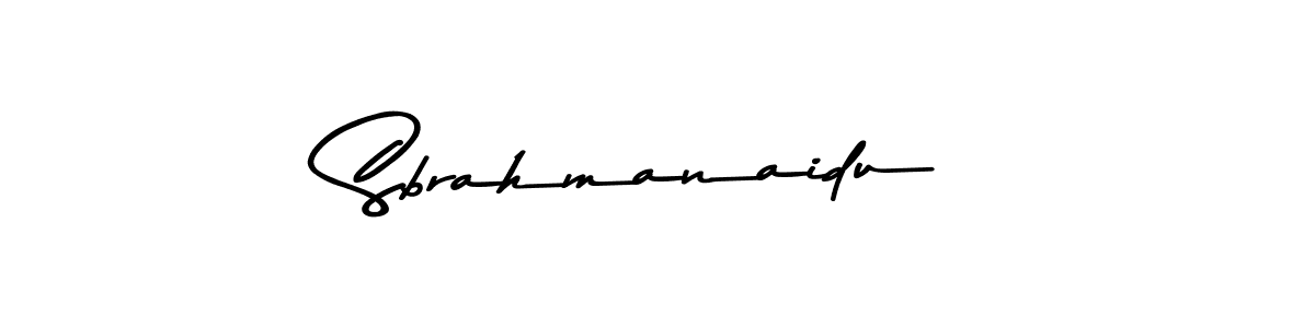 Sbrahmanaidu stylish signature style. Best Handwritten Sign (Asem Kandis PERSONAL USE) for my name. Handwritten Signature Collection Ideas for my name Sbrahmanaidu. Sbrahmanaidu signature style 9 images and pictures png