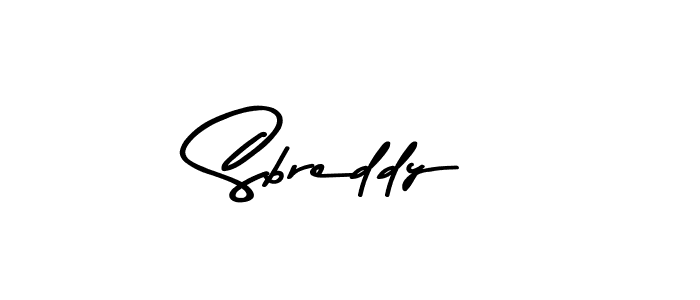 How to make Sbreddy name signature. Use Asem Kandis PERSONAL USE style for creating short signs online. This is the latest handwritten sign. Sbreddy signature style 9 images and pictures png