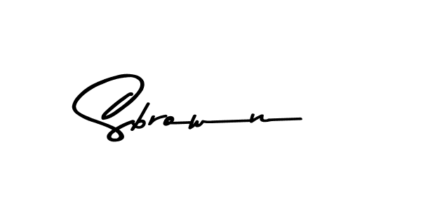 Create a beautiful signature design for name Sbrown. With this signature (Asem Kandis PERSONAL USE) fonts, you can make a handwritten signature for free. Sbrown signature style 9 images and pictures png