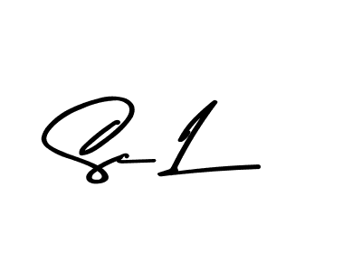 Sc L stylish signature style. Best Handwritten Sign (Asem Kandis PERSONAL USE) for my name. Handwritten Signature Collection Ideas for my name Sc L. Sc L signature style 9 images and pictures png