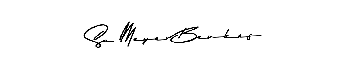 Design your own signature with our free online signature maker. With this signature software, you can create a handwritten (Asem Kandis PERSONAL USE) signature for name Sc Meyer Beukes. Sc Meyer Beukes signature style 9 images and pictures png