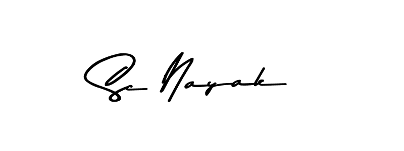 Design your own signature with our free online signature maker. With this signature software, you can create a handwritten (Asem Kandis PERSONAL USE) signature for name Sc Nayak. Sc Nayak signature style 9 images and pictures png