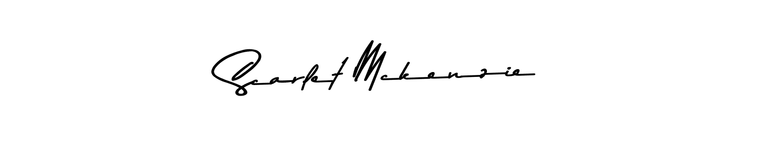How to make Scarlet Mckenzie name signature. Use Asem Kandis PERSONAL USE style for creating short signs online. This is the latest handwritten sign. Scarlet Mckenzie signature style 9 images and pictures png