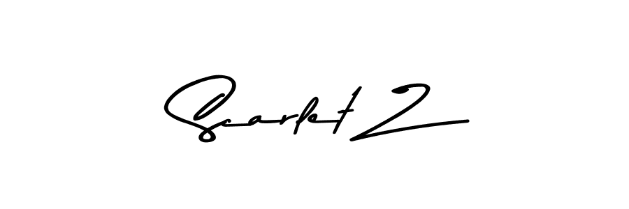 You should practise on your own different ways (Asem Kandis PERSONAL USE) to write your name (Scarlet Z) in signature. don't let someone else do it for you. Scarlet Z signature style 9 images and pictures png