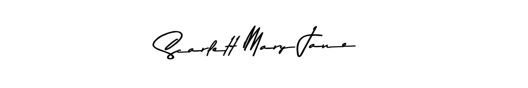 Design your own signature with our free online signature maker. With this signature software, you can create a handwritten (Asem Kandis PERSONAL USE) signature for name Scarlett Mary Jane. Scarlett Mary Jane signature style 9 images and pictures png