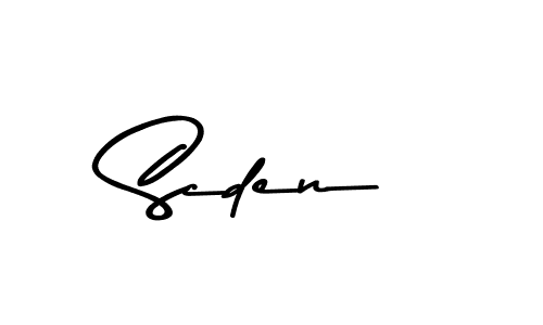 How to make Scden signature? Asem Kandis PERSONAL USE is a professional autograph style. Create handwritten signature for Scden name. Scden signature style 9 images and pictures png