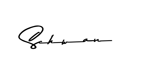 How to make Schwan name signature. Use Asem Kandis PERSONAL USE style for creating short signs online. This is the latest handwritten sign. Schwan signature style 9 images and pictures png