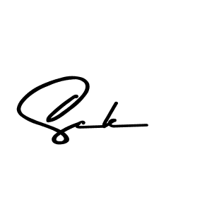 Use a signature maker to create a handwritten signature online. With this signature software, you can design (Asem Kandis PERSONAL USE) your own signature for name Sck. Sck signature style 9 images and pictures png