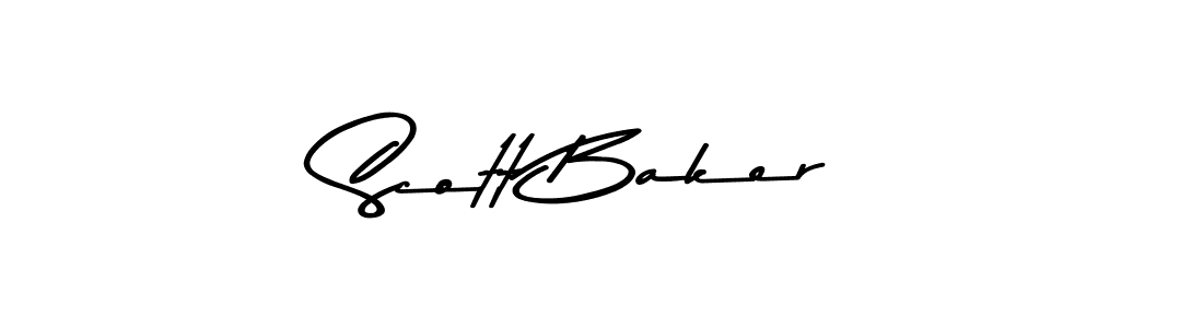 How to make Scott Baker name signature. Use Asem Kandis PERSONAL USE style for creating short signs online. This is the latest handwritten sign. Scott Baker signature style 9 images and pictures png