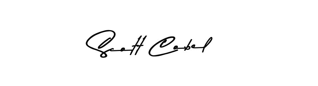 How to make Scott Cobel name signature. Use Asem Kandis PERSONAL USE style for creating short signs online. This is the latest handwritten sign. Scott Cobel signature style 9 images and pictures png