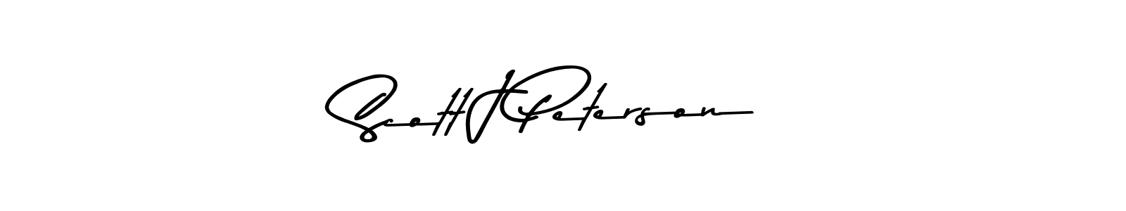 Design your own signature with our free online signature maker. With this signature software, you can create a handwritten (Asem Kandis PERSONAL USE) signature for name Scott J Peterson. Scott J Peterson signature style 9 images and pictures png