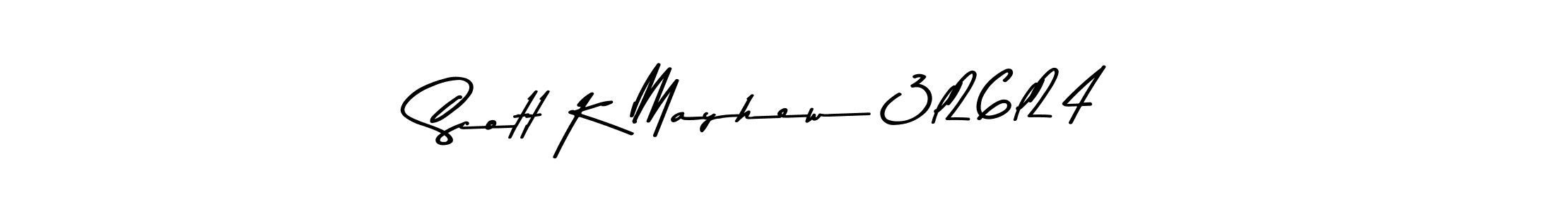 Scott K Mayhew 3l26l24 stylish signature style. Best Handwritten Sign (Asem Kandis PERSONAL USE) for my name. Handwritten Signature Collection Ideas for my name Scott K Mayhew 3l26l24. Scott K Mayhew 3l26l24 signature style 9 images and pictures png