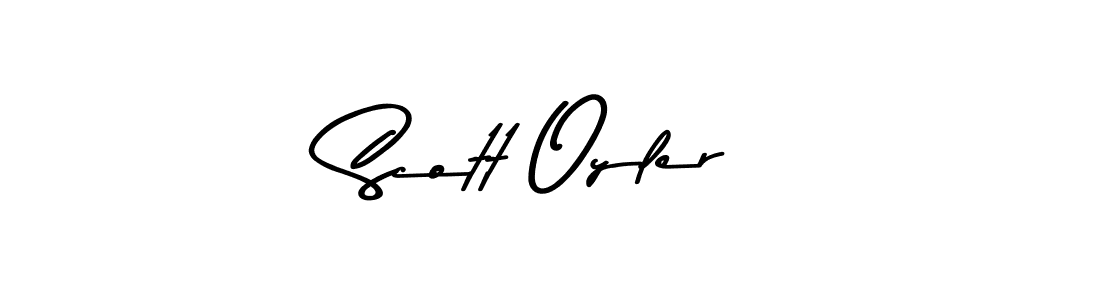 Create a beautiful signature design for name Scott Oyler. With this signature (Asem Kandis PERSONAL USE) fonts, you can make a handwritten signature for free. Scott Oyler signature style 9 images and pictures png