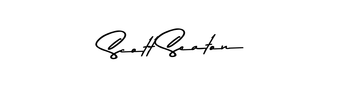 Create a beautiful signature design for name Scott Seaton. With this signature (Asem Kandis PERSONAL USE) fonts, you can make a handwritten signature for free. Scott Seaton signature style 9 images and pictures png