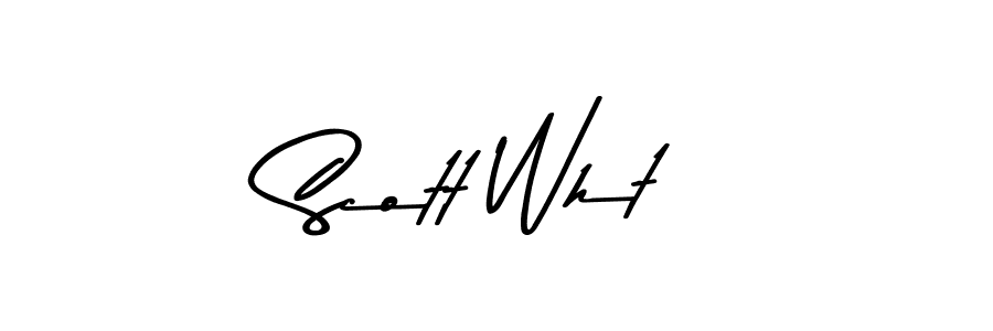 Make a beautiful signature design for name Scott Wht. Use this online signature maker to create a handwritten signature for free. Scott Wht signature style 9 images and pictures png