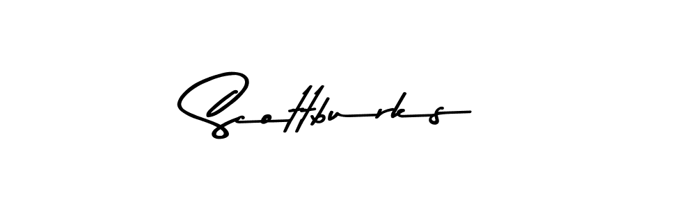 Design your own signature with our free online signature maker. With this signature software, you can create a handwritten (Asem Kandis PERSONAL USE) signature for name Scottburks. Scottburks signature style 9 images and pictures png