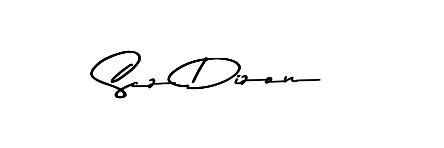 Create a beautiful signature design for name Scz Dizon. With this signature (Asem Kandis PERSONAL USE) fonts, you can make a handwritten signature for free. Scz Dizon signature style 9 images and pictures png