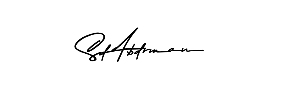 Similarly Asem Kandis PERSONAL USE is the best handwritten signature design. Signature creator online .You can use it as an online autograph creator for name Sd Abdrman. Sd Abdrman signature style 9 images and pictures png