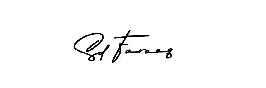 Create a beautiful signature design for name Sd Farooq. With this signature (Asem Kandis PERSONAL USE) fonts, you can make a handwritten signature for free. Sd Farooq signature style 9 images and pictures png