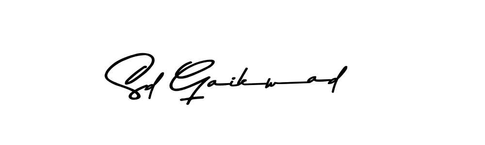 Also You can easily find your signature by using the search form. We will create Sd Gaikwad name handwritten signature images for you free of cost using Asem Kandis PERSONAL USE sign style. Sd Gaikwad signature style 9 images and pictures png