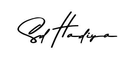 Make a beautiful signature design for name Sd Hadiya. Use this online signature maker to create a handwritten signature for free. Sd Hadiya signature style 9 images and pictures png