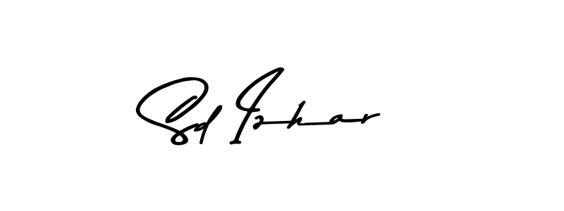 Create a beautiful signature design for name Sd Izhar. With this signature (Asem Kandis PERSONAL USE) fonts, you can make a handwritten signature for free. Sd Izhar signature style 9 images and pictures png