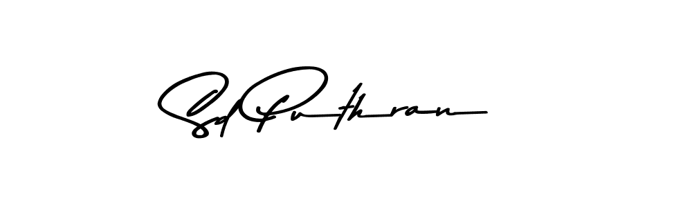 if you are searching for the best signature style for your name Sd Puthran. so please give up your signature search. here we have designed multiple signature styles  using Asem Kandis PERSONAL USE. Sd Puthran signature style 9 images and pictures png