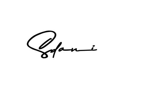 Asem Kandis PERSONAL USE is a professional signature style that is perfect for those who want to add a touch of class to their signature. It is also a great choice for those who want to make their signature more unique. Get Sdani name to fancy signature for free. Sdani signature style 9 images and pictures png