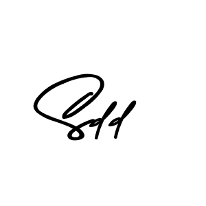 Create a beautiful signature design for name Sdd. With this signature (Asem Kandis PERSONAL USE) fonts, you can make a handwritten signature for free. Sdd signature style 9 images and pictures png